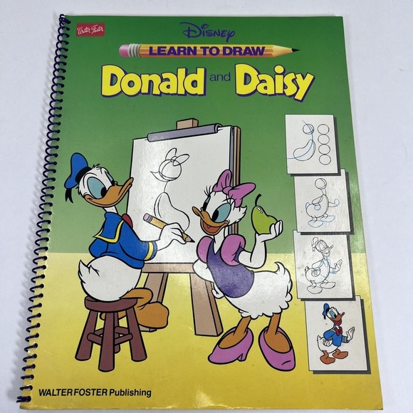 Learn to Draw Disney Donald Duck and Daisy Duck Walter Foster Paperback Book - Picture 1 of 5